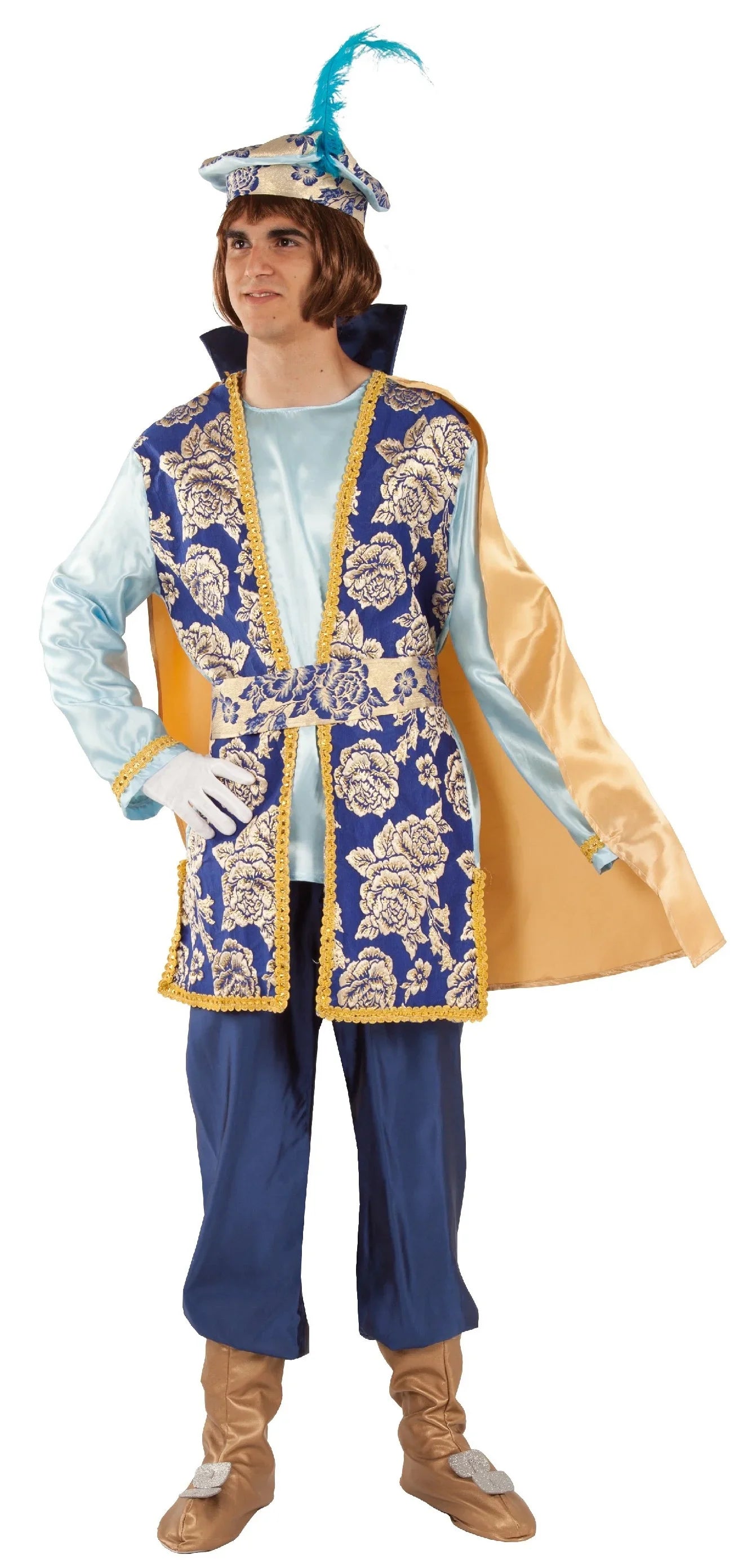 Disfraz de Paje Azul para Adulto Reyes Magos y Pajes Fycar